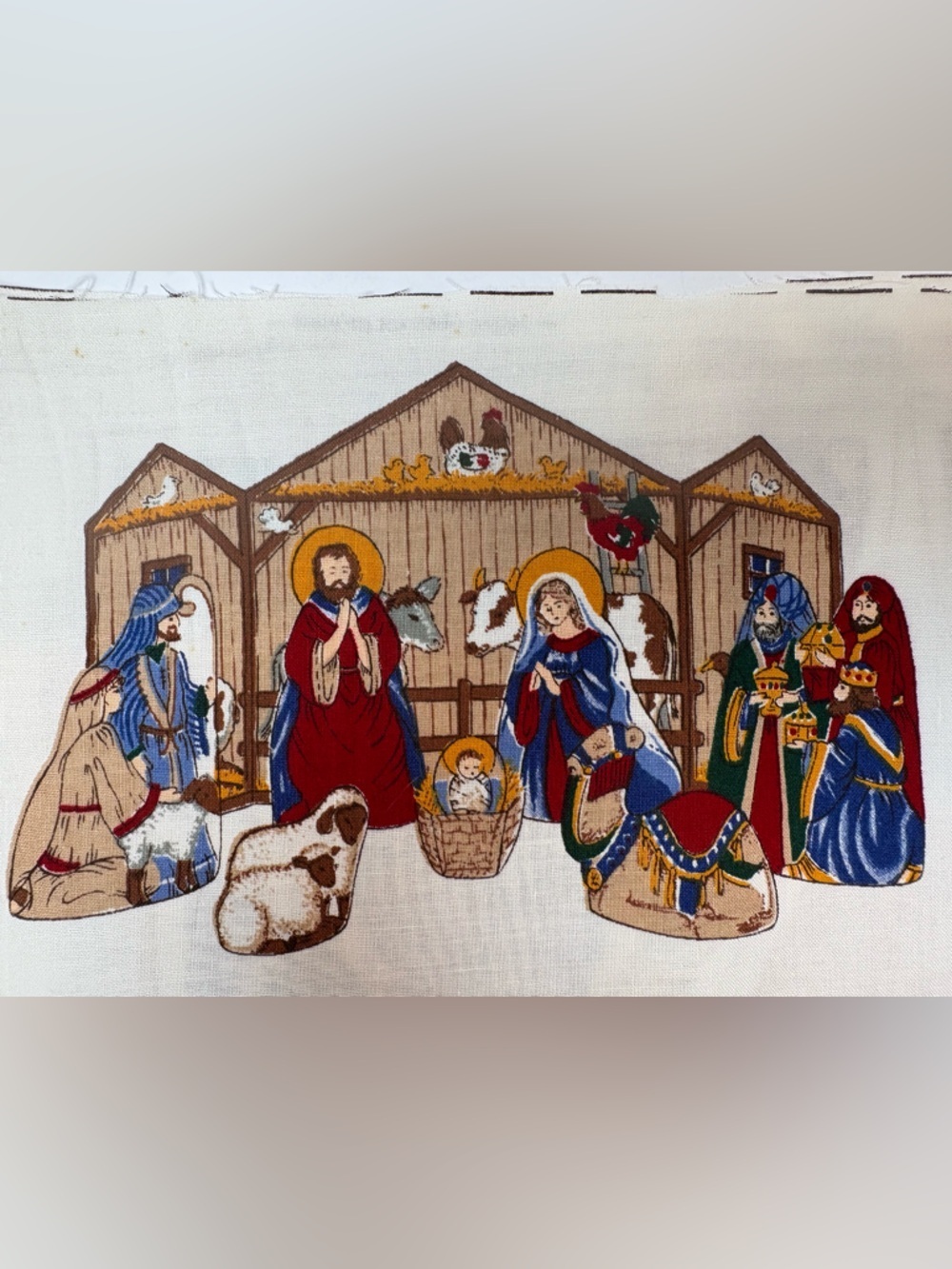 Cranston Print Works Nativity Keepsake Crafts Cut & Sew Christmas Fabric Panel